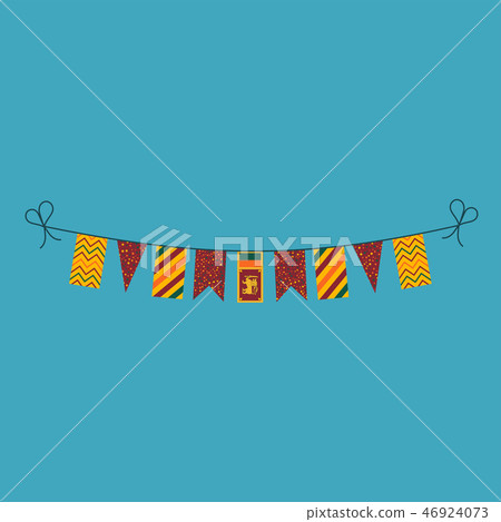 Decorations bunting flags Sri Lanka national day Decorations bunting flags Sri Lanka national day 46924073