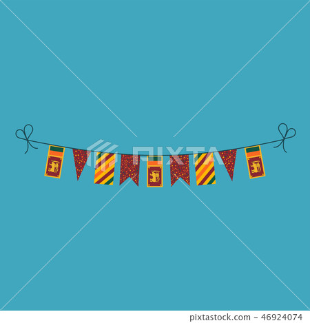 Decorations bunting flags Sri Lanka national day Decorations bunting flags Sri Lanka national day 46924074