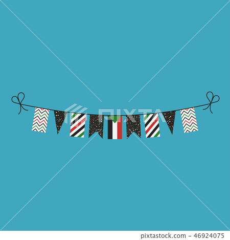 Decorations bunting flags for Sudan national day Decorations bunting flags for Sudan national day 46924075
