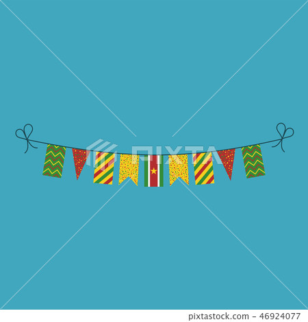 Decorations bunting flags of Suriname national day Decorations bunting flags of Suriname national day 46924077