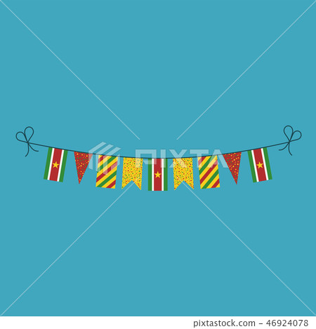 Decorations bunting flags of Suriname national day Decorations bunting flags of Suriname national day 46924078