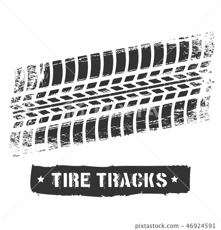 Tire track print Tire track print 46924591