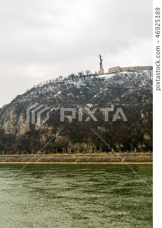gellert mountain with a river don at the foot gellert mountain with a river don at the foot 46925389