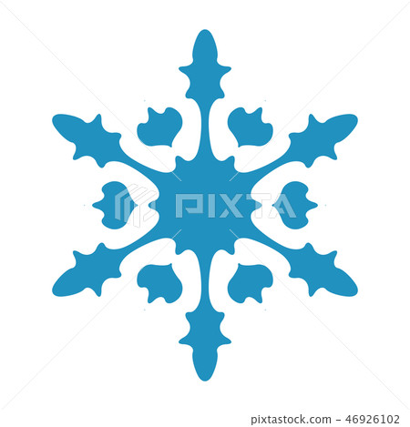 Simple Isolated Snowflake Simple Isolated Snowflake 46926102