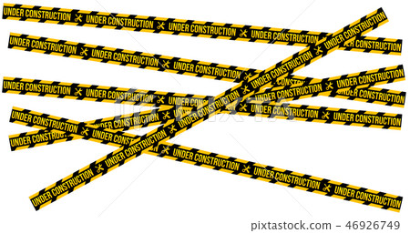 Under construction website page with black and 46926749