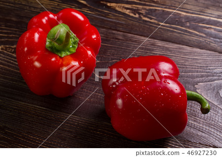 Red bell peppers. Red bell peppers. 46927230