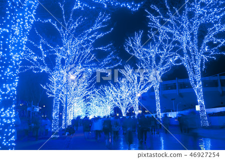 Shibuya blue cave illumination Shibuya blue cave illumination 46927254