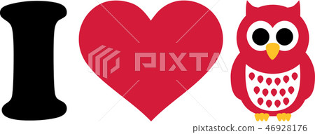 I love owls icon - Stock Illustration [46928176] - PIXTA