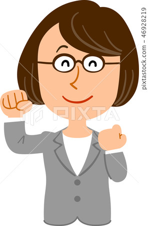 Cheerful woman glasses business teacher 46928219