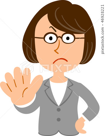 Stationary woman glasses business teacher 46928221