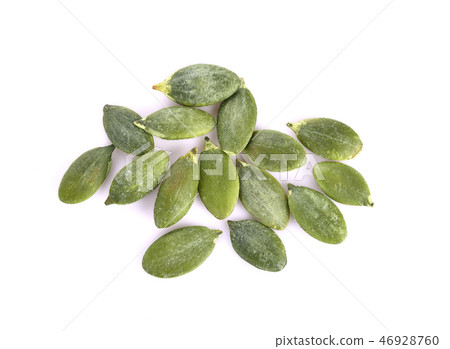 Pumpkin seeds isolated on white background 46928760