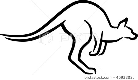 Kangaroo hand drawn Kangaroo hand drawn 46928853