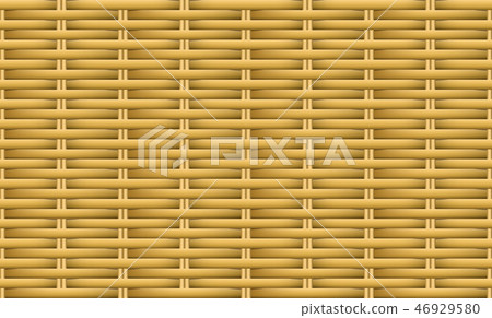 Seamless brown weave rattan pattern, vector art 46929580