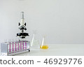 Science laboratory with microscope science tools 46929776