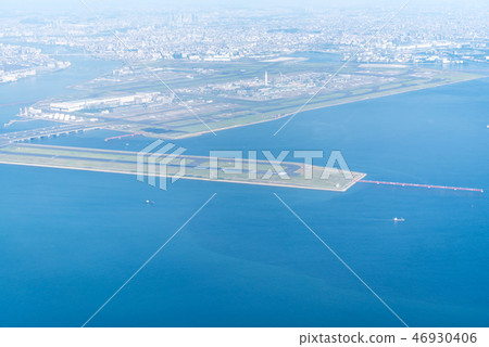 Haneda Airport panoramic view D Runway 46930406