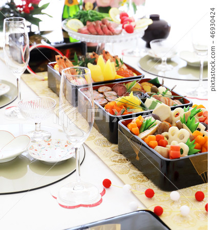 New Year dishes  46930424