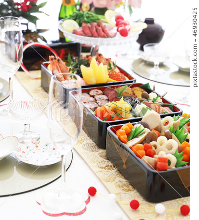 New Year dishes  46930425