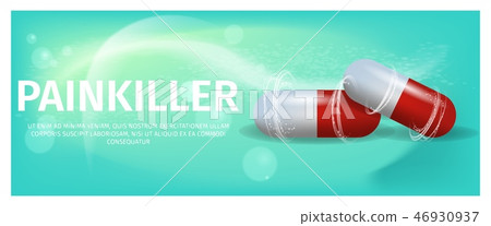Banner Illustration Advertisement Painkiller Pils 46930937