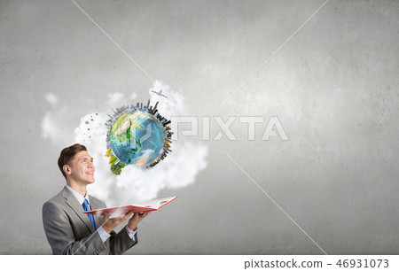 Man with opened book Man with opened book 46931073