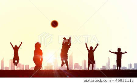 Happy careless childhood 46931113