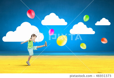 Careless happy child Careless happy child 46931373
