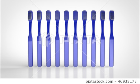 Toothbrush Blue Multiple Front Toothbrush Blue Multiple Front 46935175