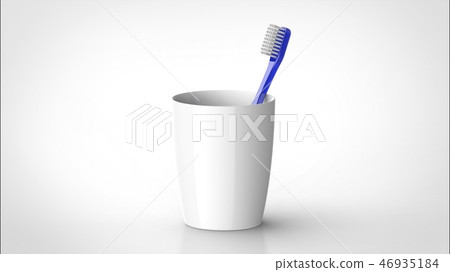 Toothbrush and cup Toothbrush and cup 46935184