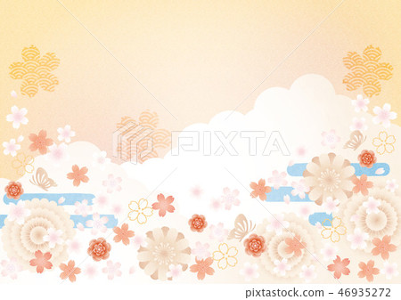 Background material-cherry (cloud, air, butterfly) 1 tech Background material-cherry (cloud, air, butterfly) 1 tech 46935272