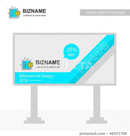 Company bill board design with creative design vec 46935706