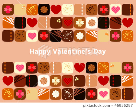 Valentine chocolate background Valentine chocolate background 46936297