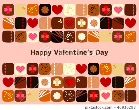 Valentine chocolate background Valentine chocolate background 46936298