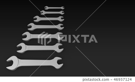 Spanner variation left black background Spanner variation left black background 46937124