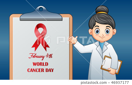 World Cancer Day Design Stock Illustration