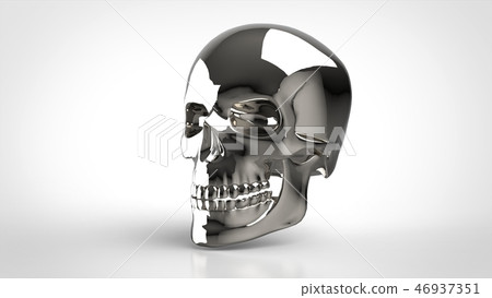 Skull silver 46937351