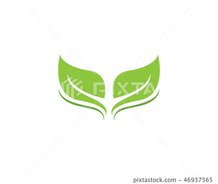 green leaf ecology nature element vector icon - Stock Illustration ...