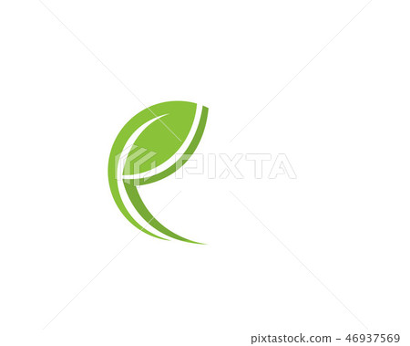 green leaf ecology nature element vector icon - Stock Illustration ...