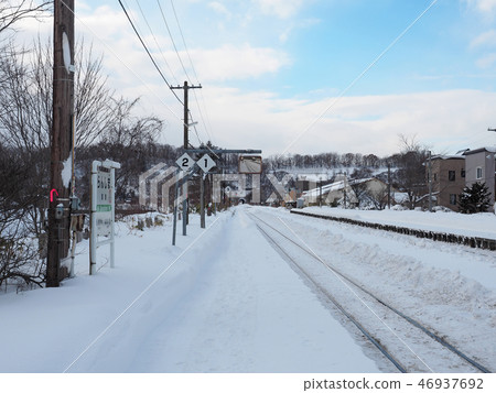 Winter Station Hakodate Honsen Ranshima Station 46937692