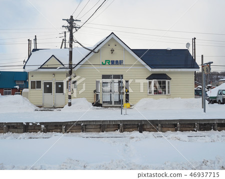 Winter Station Hakodate Honsen Ranshima Station 46937715