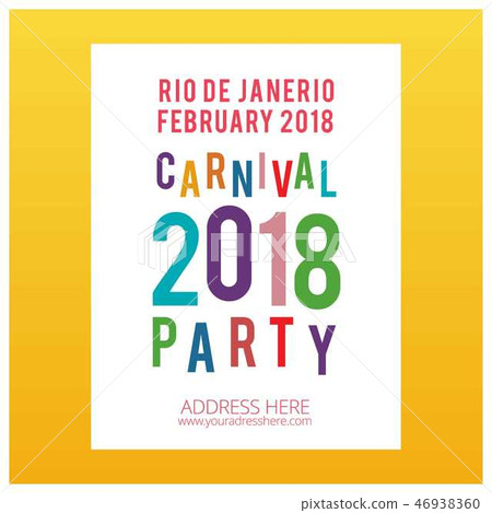 Happy Brazilian Carnival Day. Whtie Carnival Party Happy Brazilian Carnival Day. Whtie Carnival Party 46938360