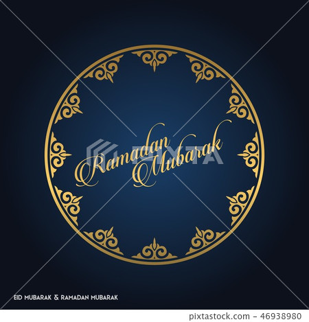 Ramadan Mubarak Creative typography in an Islamic  46938980