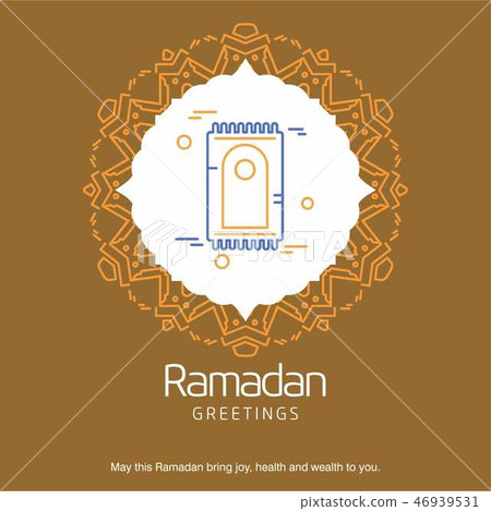 Ramadan Kareem Vector Background. calligraphy gree Ramadan Kareem Vector Background. calligraphy gree 46939531