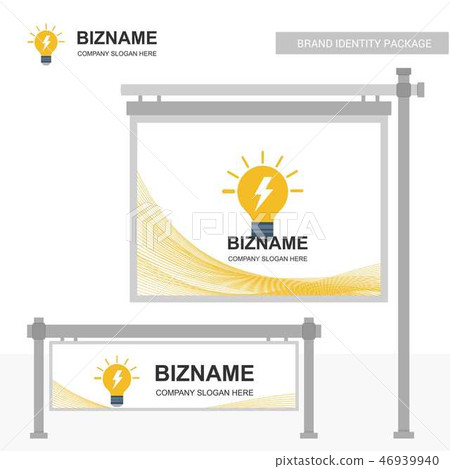 Company bill board design with creative design vec 46939940