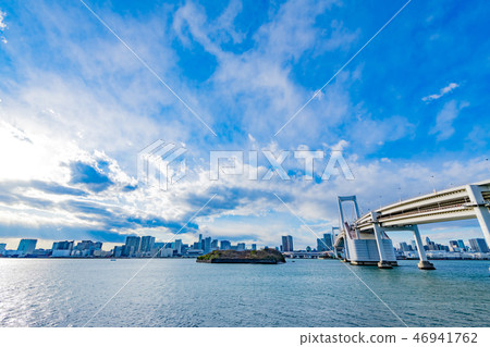 Odaiba Rainbow Bridge View from Daiba Park 46941762