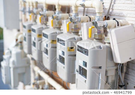 公寓大樓的煤氣表讀數公寓公寓 46941799