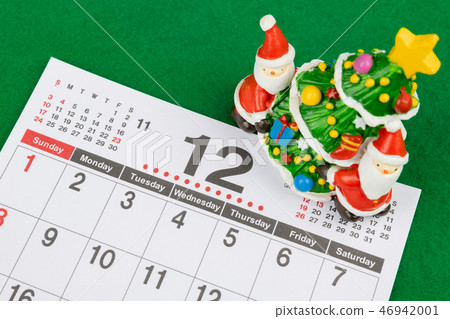 日曆12月圖像聖誕節 日曆12月圖像聖誕節 46942001