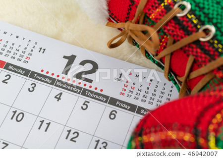 日曆12月圖像聖誕節 日曆12月圖像聖誕節 46942007