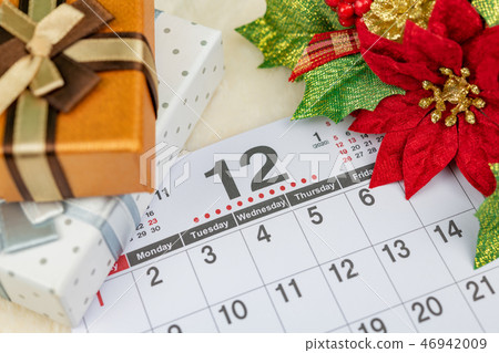 日曆12月圖像聖誕節 日曆12月圖像聖誕節 46942009