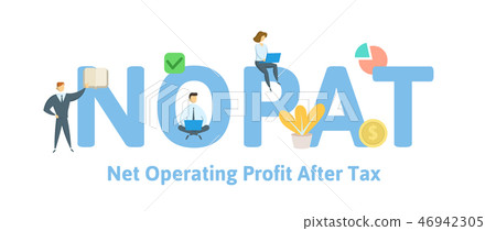 NOPAT, Net Operating Profit After Tax. Concept with keywords, letters and icons. Flat vector NOPAT, Net Operating Profit After Tax. Concept with keywords, letters and icons. Flat vector 46942305