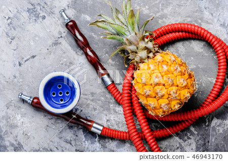 Oriental shisha with pineapple Oriental shisha with pineapple 46943170