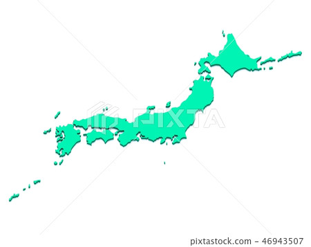 日本日本Archipelago JAPAN CG綠色和白色 46943507